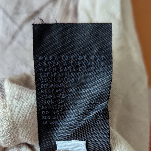 Allsaints Cream Lace Imprint Tunic Top Oversized Flowy Handkerchief Hem - Picture 8 of 8